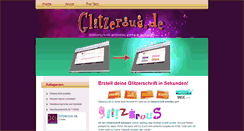 Desktop Screenshot of glitzerous.de